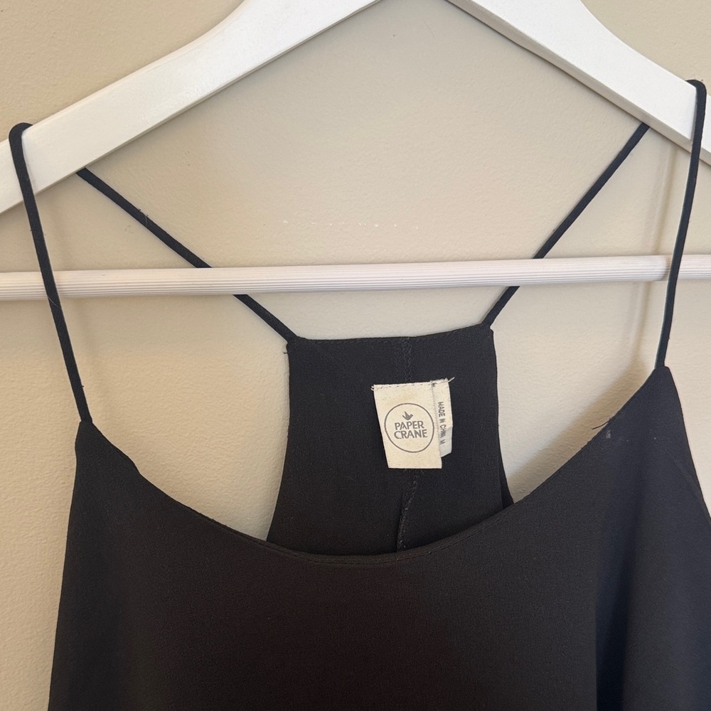 Paper Crane Black Layered Camisole - Picture 3 of 4